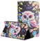 Mldjomid Hülle für Samsung Galaxy Tab A 10.1 SM-T510/T515 2019 Folio Flip PU Leder Schutzhülle mit Kartenschlitz Ständer Tablet Cover Case für Galaxy Tab A 10.1 2019 Tablet Hülle, Rosa Eule
