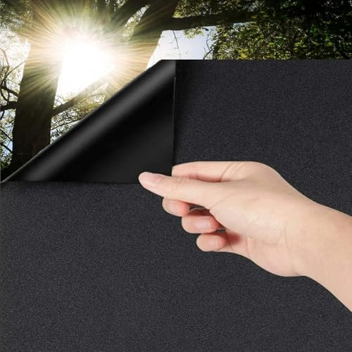 Avoid Vinilo Espejo para Ventanas Plata y Negro – Vinilo Adhesivo Cristal con Efecto Espejo – Protección UV y Ahorro Energético – Sin Taladrar – Incluye Espátula, Cúter y Pulverizador (120x300 cm)