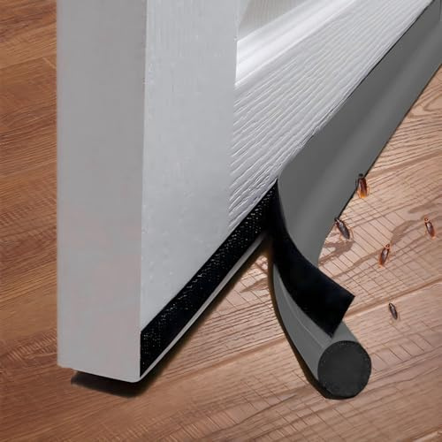 Midslinee 1 Stücke 96cm Grau Zugluftstopper für Türen | Windstopper Tür Dichtung, Tür Bodendichtung Luftzugstopper