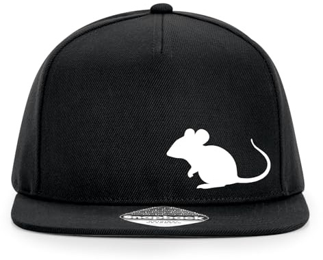 Huuraa Cappy Mütze Maus Silhouette Geschenk | Baseballkappe Basecap Kappe Geschenkidee Unisex Baseball Cap