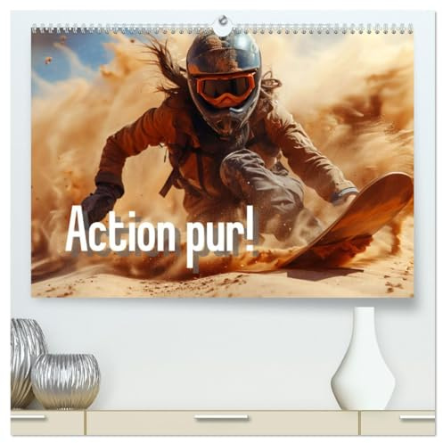 Action pur - atemberaubende Hobbys (hochwertiger Premium Wandkalender 2026 DIN A2 quer), Kunstdruck in Hochglanz: Ein Wandkalender mit atemberaubenden ... und Motocross-Fahren. (CALVENDO Spass)