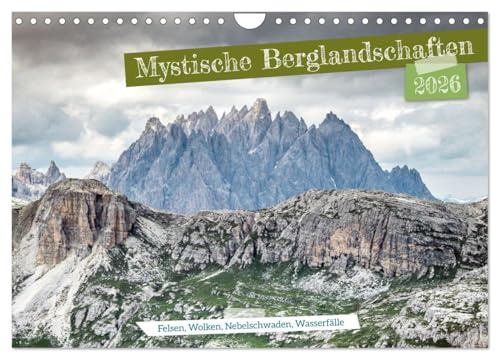 Mystische Berglandschaften (Wandkalender 2026 DIN A4 quer), CALVENDO Monatskalender: Bizarre Gipfel und wolkenverhangene Felsformationen inspirieren für das kommende Reiseziel. (CALVENDO Natur)