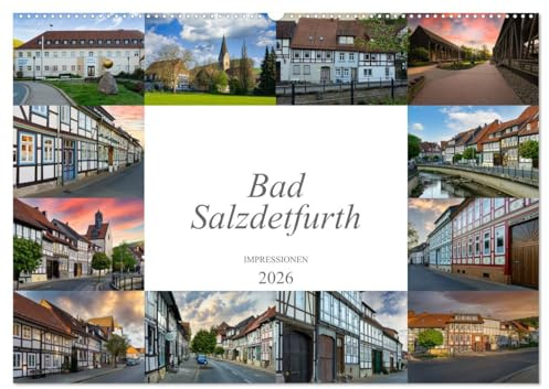 Bad Salzdetfurth Impressionen (Wandkalender 2026 DIN A2 quer), CALVENDO Monatskalender: Zwölf faszinierende Bilder der Stadt Bad Salzdetfurth (CALVENDO Orte)