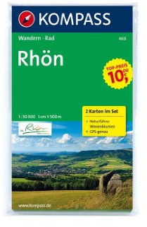 KOMPASS Wanderkarte Rhön: Wanderkarten-Set mit Aktiv Guide. GPS-genau. 1:50000