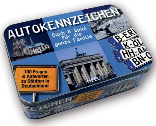 Autokennzeichen - Buch & Spiel für die ganze Familie: Die große Quiz-Box