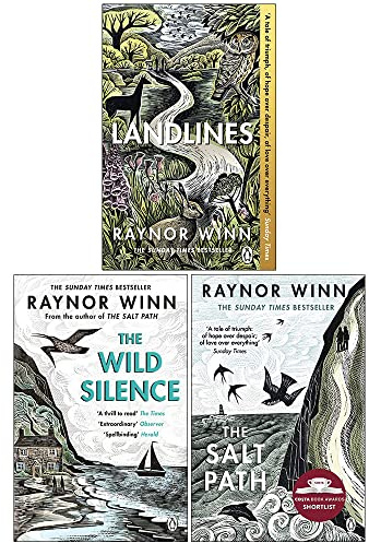 Raynor Winn Collection 3 Books Set (The Wild Silence, The Salt Path, Landlines)