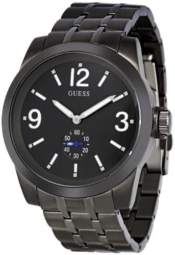 Guess Herren-Armbanduhr Zoom W17536G1 Analog Stahl Schwarz