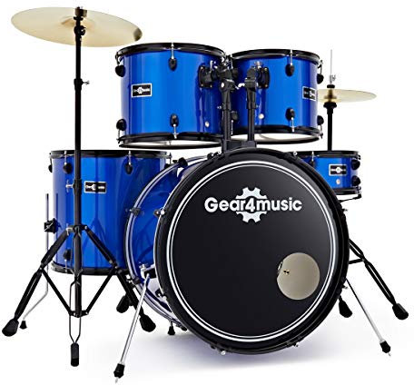 BDK-1 Anfänger-Schlagzeug in Standardgröße von Gear4music blau