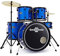 Gear4music BDK1 Akustik Schlagzeug BDK1 Blau Full Size mit Extra-Sticks