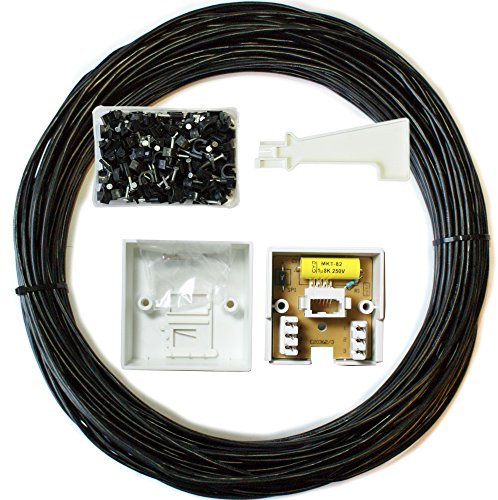 Loops 15M BT Extension Outdoor/External Cable/Lead Kit -Telephone Line Phone Broadband