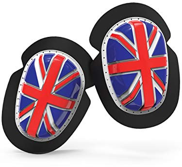 Oxford Union Jack Motorcycle Motorbike Knee Sliders OX675, Black