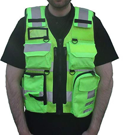Hi-Viz Tactical Utility Patrol Vest for Security Officers, Enforcement Officers, Dog Handlers