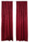 WOLTU 2er Set Gardinen Vorhänge Blickdicht mit Kräuselband, 250g/m² Schwere Verdunklungsvorhänge Thermovorhang Kälteschutz Damast Optik lichtdicht für Wohnzimmer Schlafzimmer, 135x245 cm Bordeaux