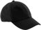 Beechfield Unisex Wasserbeständig 6 Panel Baseball Kappe (Einheitsgröße) (Schwarz)