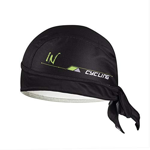 ShopINess Bandana da Ciclismo Unisex – Sotto Casco Traspirante e Leggero Assorbe il Sudore Protezione UV e Asciugatura Rapida per Bici Moto e Sport Outdoor Classic (Nero)