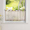Yujiao Mao Scheibengardine Bistrogardine Modern Transparent Vorhang Kurzstore mit Schlaufen Braun HxB 30x90cm