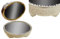 Riyashop Wandspiegel Tablett Dekoration OVAL Spiegel mit Kronenrand Tischspiegel Neu (Weiß)