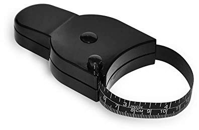 wintape 203,2 cm 205 cm Taille Körper Maßband mit Push Button, Mess Taille und Arme, schwarz, 80''/205cm