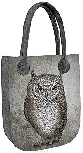 Bertoni Einkaufstasche CITY mit Aufdruck Fly Away - Praktische und leichte Tragetasche mit Reißverschluss - Für das Format A4 - Filztasche, Dameneinkaufstasche, Einkaufsbeutel