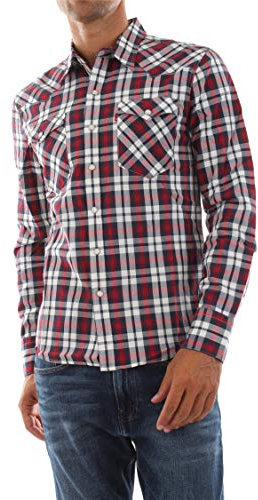 Levi's Barstow Western Plaid Chemise Casual, Multicolore (Bodhran Crimson 0330), XX-Large Homme