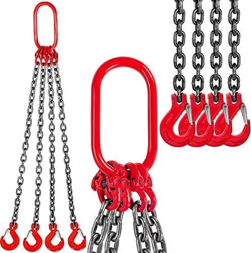 Mophorn Kettengehänge Anschlagkette 1M 4 Strang Krankette (1M 4 Strang)