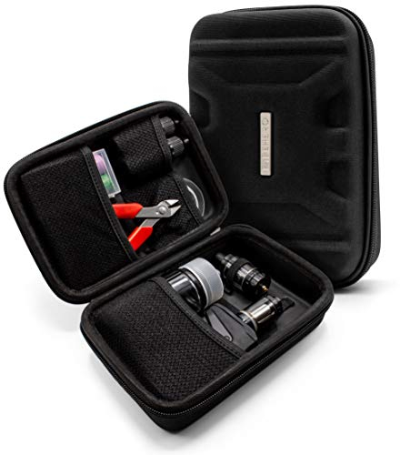 VapeHero® XL E-Zigarette Tasche | Dampfer Etui für max. 80ml Liquid und Zubehör | Passend für große Mods | Stoßfest