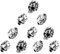 UNICRAFTALE 10 Stk 4mm Edelstahl Schädel Perlen Europäische Perlen Antik Silber Armbänder Perlen Halloween Skeleton Perlen Abstandsperlen für Halskette Armbänder Ohrringe Machen Schmuckherstellung