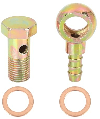 X AUTOHAUX Hohlschraube 12mm Motorrad Bremse Banjo Hohlschrauben Fittings Bolt Washer Kit M12x1,25