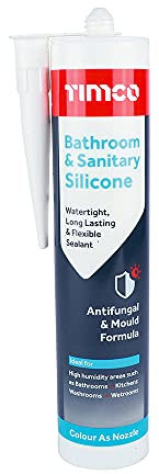 TIMCO Cartouche Salle de Bain Blanc & Sanitaire Silicone 732750