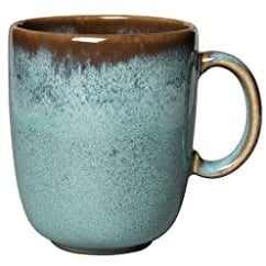 Villeroy & Boch like. by Lave glacé Becher mit Henkel, 400 ml, elegante Henkeltasse aus Steingut für den ganzen Tag, spülmaschinengeeignet