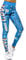OZONEE Damen Leggings Leggins Lang Sportleggings Baumwolle Blickdicht High Waist Hüfthoch Hohe Taille Hochbund Knöchellang Sport Unifarbe Einfarbig O/20755 BLAU M