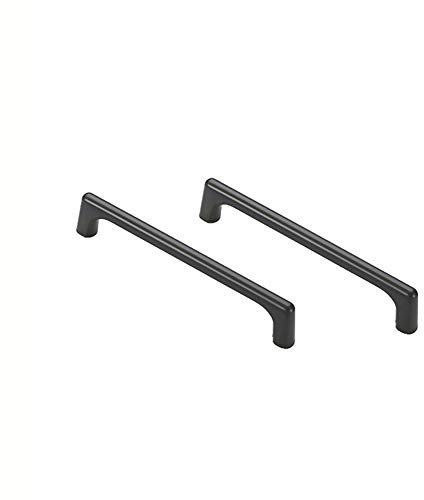 BOZONLI 2 Pack Grey Cupboard Handles, 128mm Kitchen Door Handles Cabinet Handles Furniture Drawer T Bar Pulls
