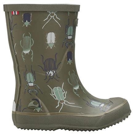 Viking Indie Print Rubber Boots, Khaki/Linen, 31
