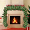 Boseago Ghirlanda Natalizia con Luci 270CM Ghirlanda Natalizia Scale Lunga Luce a LED,Ghirlande Artificiali Natale per Camino Scale Porte Albero Decorazione per Feste di Natale