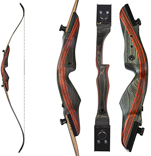 SHARROW 62 Zoll Take-Down Recurvebogen Set 20-50 Lbs Zielscheibe BogenschießEn Jagdbogen Pfeil Und Bogen Erwachsene Sportbogen für Jagd Hunting Geschenke Jugendliche Jungen DraußEn (Bogen, 20Lbs)