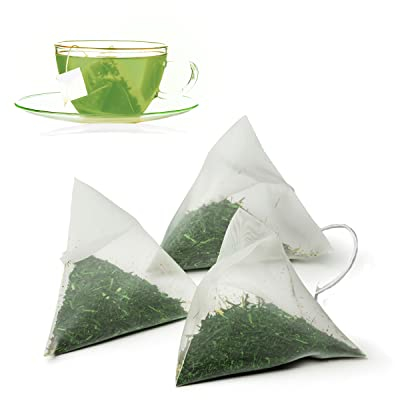 Japanischer Grüner Tee Co Gokuzyo Aracha - Höchste Stufe Japanischer Rohtee Tiefdampf Sencha Grüner Tee mit Intensivem Aroma und Geschmack - 50 Tee Pyramiden Beutel