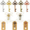 Ouvre Bouteilles Lot de 50, Teklemon Ouvre Bouteille Clé Rétro avec Carte D'étiquette et Corde de Jute, Kit de Décoration pour Cadeaux pour Invités à un Mariage ou une Fête (5 couleurs)