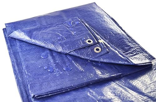 Lona con ojales de PVC, 3 x 4 x 6 cm, lona impermeable, sombra, cubre todo, lonas cortavientos y antilluvia de exterior, camping, toalla sombreadora con ojales, perforada Dimensiones: 3 x 4