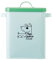 VIGAR - Contenedor para Pienso - Colección Pets Club - 23,5 x 16,5 x 26 cm - 5 l - Pequeño - Cubo de Hierro y Silicona - con Tapa Hermética - En Verde
