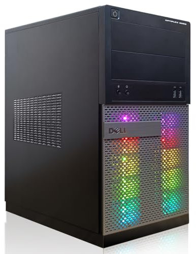 Dell Computer desktop RGB Gaming PC Intel Quad Core I7 fino a 3.9GHz, GeForce GTX 1050 Ti 4GB GDDR5, 16GB, SSD 1TB, WiFi 600M, Bluetooth 5.0, W10P64 (rinnovato)