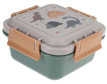 Tutete Caja Almuerzo Infantil Grande 780ml - Fiambrera Escolar, Apta para Microondas y Lavavajillas, Cierre Hermético, Ideal para Parque o Colegio, 100% Libre de BPA | Dinos World