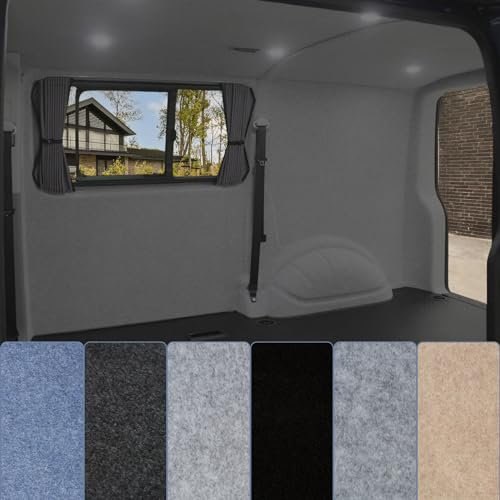 Tuda Carpets | 4 Way Stretch Van Lining Carpet | 6 Colours/Various Lengths - 2m W x 1m L (6ft6 x 3ft3) Anthracite Grey