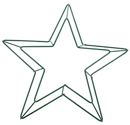 Alipis 2 STK Pentagramm-Girlande Sternförmige Kranzform Stern-makramee-Rahmen Metallstern Zum Basteln Blumenring Aus Metall Kranzrahmen Aus Draht Blumendekor Eisen Fenster 3D Requisiten