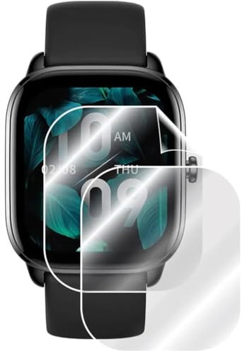 Snailcanfly Pellicola idrogel 5pcs per Amazfit GTS 4 Mini 1.65 Smart Watch Trasparente TPU Pellicola Protettiva Schermo Touch Sensibile, HD Clear, Ultra Sottile, Auto Guarigione