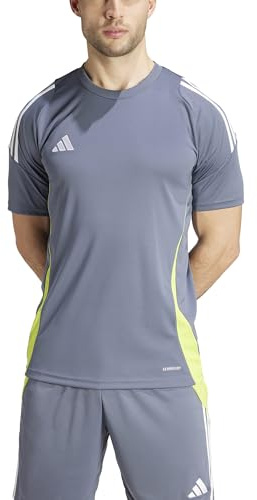 adidas Herren Tiro 24 Shirt, Team Onix/White/Team semi sol Yellow, S