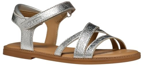 Geox J Sandal Karly Girl, Silver, 9 UK Child