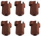 HzdaDeve 6PCS Silikon Abdeckung für K1C/Ender 3 V3/Ender 3 V3 Plus Hotend Silikon Socken Kit Hot End Heizung Block Sleeve Hotend Teil Extruder Ersatz für Creality 3D Drucker Zubehör Ersatz