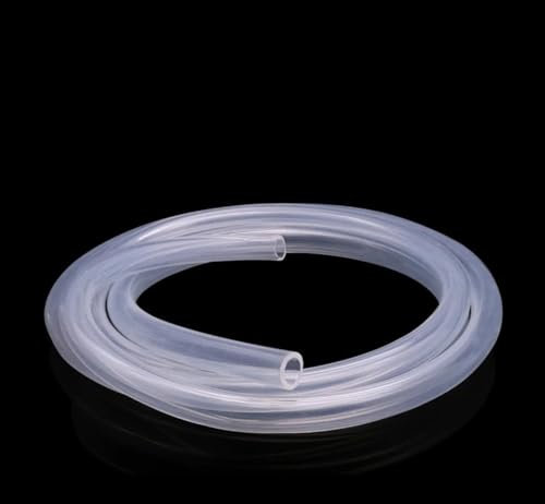 Tube flexible en caoutchouc et silicone, tuyau en silicone de qualité alimentaire de 1 mètre, tube en silicone transparent for produits chimiques, liquides et gaz(25mm x 31mm)