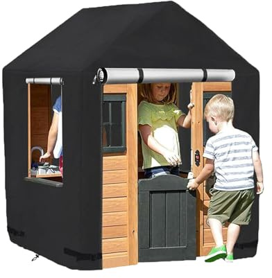 Gupcaqosjw Outdoor Spielhaus Abdeckung, Wasserdicht & Winddicht Allwetterschutz 420D Oxford Stoff Abdeckung für Gartenhaus