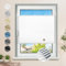 Plissee ohne Bohren Verdunkelung Klemmfix Weiß 85x130cm Thermo Plissees 100% Verdunklung Rollos für Fenster & Tür Verdunklungsplissee ohne Bohren Sichtschutz und Sonnenschutz